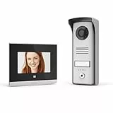 Extel - Visiophone - Ecran 4 pouces Noir Moniteur Tactile, Vision nocturne LED infrarouge, compatible avec tous supports de pose, Résiste aux voleurs - 720315