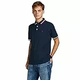 JACK & JONES Jjepaulos Polo Ss Noos Homme Polo, Marine Blazer, M