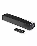 Oakcastle SB40 Barre de Son TV | 60W 2.0 Stéréo Enceintes pour Téléviseur | Soundbar HDMI Arc, AUX & Optique | Barres de Son PC Compacte 40cm | Kit de Montage Mural et Télécommande Inclus
