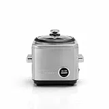 Cuisinart Rice Cooker 400g | Riz et céréales multicuiseur | Vapeur et maintien au chaud | Fil rétractable | acier inoxydable sans BPA | Tasse à mesurer et cuillère à riz | Livre de recettes inclus