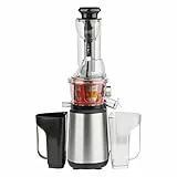 H.Koenig Extracteur Fruits et Légumes Vertical GSX22 Centrifugeuse Vitamin + sans BPA-82 mm Large Bouche-3 Tamis pour jus Fin ou épais et Sorbet-Pression Douce 60 Tours, 400 W