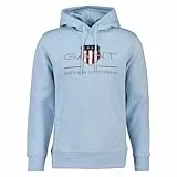 GANT Reg Archive Shield Hoodie Sweatshirt à Capuche, Fresh Blue, XXXL Homme