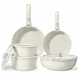 GiPP Set de Casseroles et Poêles en Céramique Antiadhésif - 11 Pièces avec Poignées Détachables, Sans Produits Toxiques, Compatible Induction, Four et Lave-vaisselle