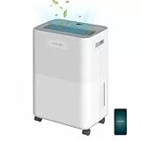 Cecotec Déshumidificateur BigDry 8000 Expert Connected. 16 L/jour, réservoir amovible de 2 L, contrôle via Wifi, fonction de séchage de vêtements et minuterie 24 heures, zone de couverture de 30 m2