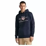 GANT REG Hoodie Sweat À Capuche Archive Shield Regular, Evening Blue, L Homme