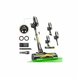 Ultenic U15 Aspirateur Balai sans Fil, 50Kpa/65Min Aspirateur sans Fil Puissant, Tige Télescopique Réglable, Design Autoportant, Technologie GreenEye, pour Tapis, Sols Durs, Poils d'animaux