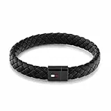 Tommy Hilfiger Jewelry Bracelet en Cuir Tressé pour Homme Couleur Noire - 2790331