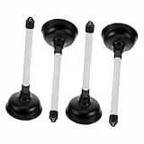 FIXOSHEE 4pièces Déboucheur De Toilette Piston à Air Comprimé pour Déboucher Et Éviers Déboucheur De Cuvette De Et De Canalisations Caoutchouc