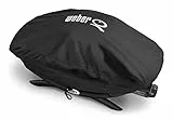 Weber Housse de barbecue premium pour série Q100 / 1000, respirante, résistante aux UV et à l'eau, protection contre le vent et les intempéries, avec fermeture velcro - Noir (7117)