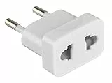 Electraline 70046 Adaptateur de Voyage Australie/USA vers Europe, Blanc