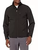 Amazon Essentials Veste Softshell Imperméable Homme, Noir, M
