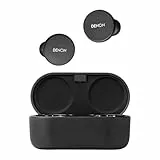 Denon Perl True Écouteurs sans Fil, Profil sonore personnalisé alimenté par la Technologie Acoustique adaptative Masimo, Suppression du Bruit, résistant à l'eau, avec Microphones intégrés et Longue