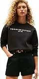 Tommy Hilfiger Sweat Femme sans Capuche, Noir (Black), M