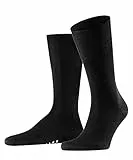 FALKE Airport M So laine coton unies 1 paire, Chaussettes Homme, Noir Black 3000, 41-42