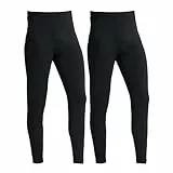 LANBAOSI Lot de 2 Caleçon Long Thermique Homme sous-vêtement Thermique Hiver Ultra Doux Chaude Couche de Base Collant Leggings pour Ski