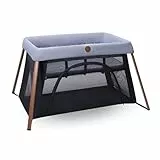 Maxi-Cosi Iris2, Lit Parapluie Bébé avec Matelas 2 en 1, 0-3 ans, 0-15 kg, Lit de Voyage Bébé, 2 Niveaux de Couchage, Fenêtre D'accès Latérale, Pliable & Léger, Matelas Extensible, Essential Grey