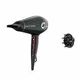 Rowenta x KARL LAGERFELD Glow Addict Sèche-cheveux, Moteur hybride pour un séchage ultra-rapide, Booster ionique pour une brillance totale, 2 accessoires CV613LF0