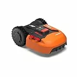 WORX Landroid WR184E Robot Tondeuse Connecté e t Intelligent, 400 m² Surf.Max 450 m², Installation Facile, Configurable, Pente 35%, détecteur de Pluie, Coupe près des Bordures, Tonte Rapide