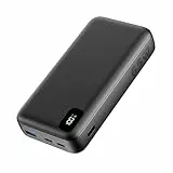 A ADDTOP Batterie Externe 65W, Power Bank 20000mAh Charge Rapide PD3.0 QC4.0 USB C in&Out avec 3 Sorties Compatible avec MacBook Steam Deck Dell iPhone 16 15 14 Pro Max Samsung S23 etc Noir