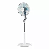 Rowenta Turbo Silence Ventilateur pied 40 cm, Puissant, Flux d’air 72 m3/min, 45 dB(A), Oscillation automatique, Orientation réglable, Grille ultra-sécurisée VU5640F2