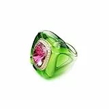 Swarovski Bague cocktail Dulcis, Taille coussin, Pavé, Multicolore