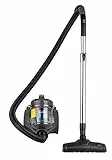 Amazon Basics 15KC-71EU4 Aspirateur sans Sac à Cylindre, Puissant pour Sols Durs et Tapis, Filtre Hepa, Compact et Léger, 700 W, 1,5 L, Noir/Bleu