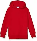 Amazon Essentials Sweat-Shirts à Capuche en Polaire Garçon, Rouge, 11-12 Ans
