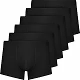 QINCAO Boxer Homme,Calecon Homme,lot Boxer Homme Coton,Confortables et Bien ajustés（Lot de 6）