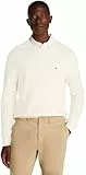 TOMMY HILFIGER Pull Homme Essential Structure Crew Neck Regular Fit, Ivoire (Ivory Petal), M