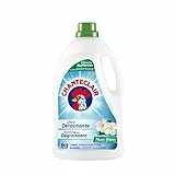 Chanteclair - Lessive Liquide Concentrées Musc Blanc, Enrichie au Dégraissant, Ultra Détachantes et Efficaces aussi à Froid, 40 lavages - 1800 ml