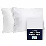 Dreamzie Protege Oreiller 60x60 cm - Lot de 2 Housses Imperméables | Anti-Acariens | Lavable à 90°C | Oeko-Tex | pour Bébé & Peaux Sensibles