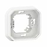plaque d'encastrement - 1 poste - blanc - legrand plexo 069692l