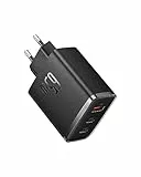Baseus Chargeur USB C, 65 W, Bloc d'alimentation 3 Ports PD, avec PPS, Chargeur Rapide GaN Compatible avec MacBook Pro/Air, iPhone 16/15/14/13/12, iPad Pro, Galaxy S25 Ultra, S25+, S24-S20, etc
