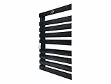PURLINE | Radiateur Sèche-Serviettes Électrique Design Noir 425W avec Commande WIFI PURLINE NTW-15 - Radiateur Sèche-Serviettes Technologie Intelligente, Protection IP24 et Faible Consommation