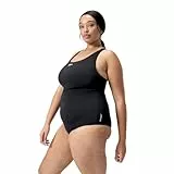 Speedo ECO Endurance+ Medalist (Plus Size) Maillot de Bain Femme, Noir, 50