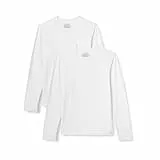 Amazon Essentials Maillot de Corps en Modal Ultra Doux à Manches Longues Homme, Lot de 2, Blanc, XL