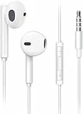 Aimoh Écouteurs, Ecouteurs Filaire avec Microphone et Contrôle du Volume, Écouteurs Intra-Auriculaires Anti-Bruit Stéréo, câble Jack 3,5 mm