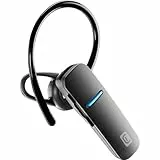 cellularline | Sleek | Écouteurs Casque Mono Bluetooth® Ergonomique - Talk Time 5,5 Heures - Play Time 6 Heures - Charge Time 1,5 Heures - avec Assistant Vocal - Noir
