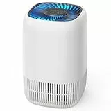AROEVE Purificateur d'Air avec Filtre HEPA H13 à 3 Étages, Pour Chambre 20m², Silencieux 22 dB & Économie d'Énergie 5W, Élimine Pollen Fumée Poils d'Animaux, Fonction Aromathérapie