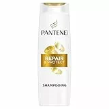 Pantene Pro-V Repair & Protect Shampoing 250ml pour Cheveux Fragiles, Secs et Abîmés, Nettoie en Douceur et Protège les Ponts Capillaires, Sans Silicones, Huiles Minérales et Colorants