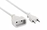 Electraline 20647015J Rallonge Prolongateur électrique 5 mt prise/fiche européen 6A - section 2x0,75 mm²