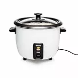 Tristar Cuiseur à riz RK-6117-0,6 litre - Fonction de maintien au chaud,300w,0.6l,18 x 18 x 18cm,noir,blanc