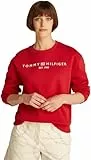 Tommy Hilfiger Sweat Femme sans Capuche, Rouge (Primary Red), M