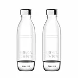 Philips Bouteilles de gazéification, 2 x 0,5 L, Transparentes