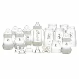 MAM Easy Start Biberons Anti-Coliques Auto-Stérilisants, Kit de Démarrage, Gris, L