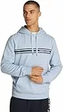 Tommy Hilfiger Sweat à Capuche Homme Central Chest Stripe avec Capuche, Bleu (Breezy Blue), S