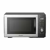 Candy Essenza CMWA32EDLB Four Micro-ondes 1000W 32L Digital, Fonction Décongélation et Nettoyage Auto, Cavité Inox, Plateau Tournant, 5 Niveaux de Puissance, 8 Menus Auto, Cuisson Express, Noir
