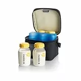 Medela mini glacière - pain de glace, lot de 4 biberons de recueil 150 ml