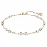 Swarovski Strand Remix Collection, Taille ronde, Blanc, Placage de ton or rosé
