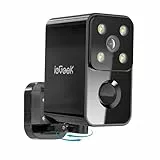 ieGeek 2K Rotation à 180° Camera Surveillance WiFi Exterieure sans Fil, 2.4GHz Caméra Batterie, Vision Nocturne Couleur, Audio Bidirectionnel, Détection de Mouvement PIR, Sirène, Local/Cloud, Noir, S3